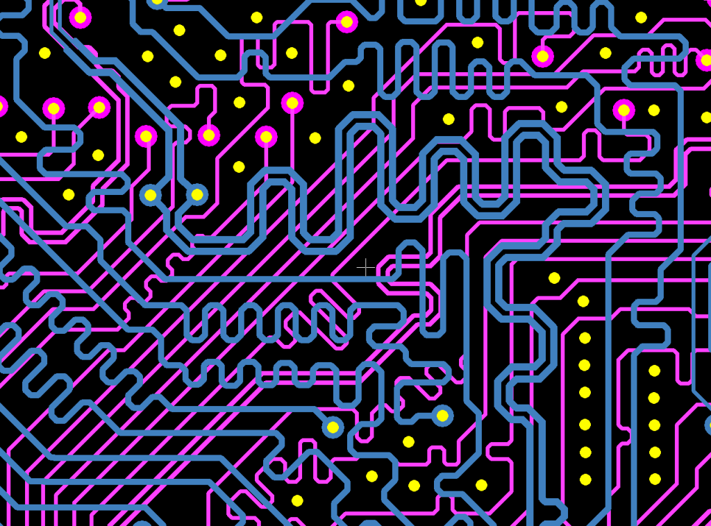 Sample of PCB layout Trace routing